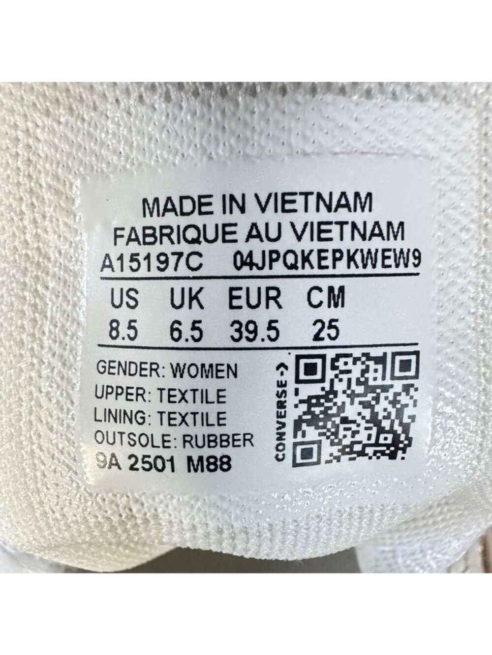 Converse Chuck Taylor Platform Pearls Lace 8.5 Women Shoes Party Sneaker A15197C - Picture 16 of 16